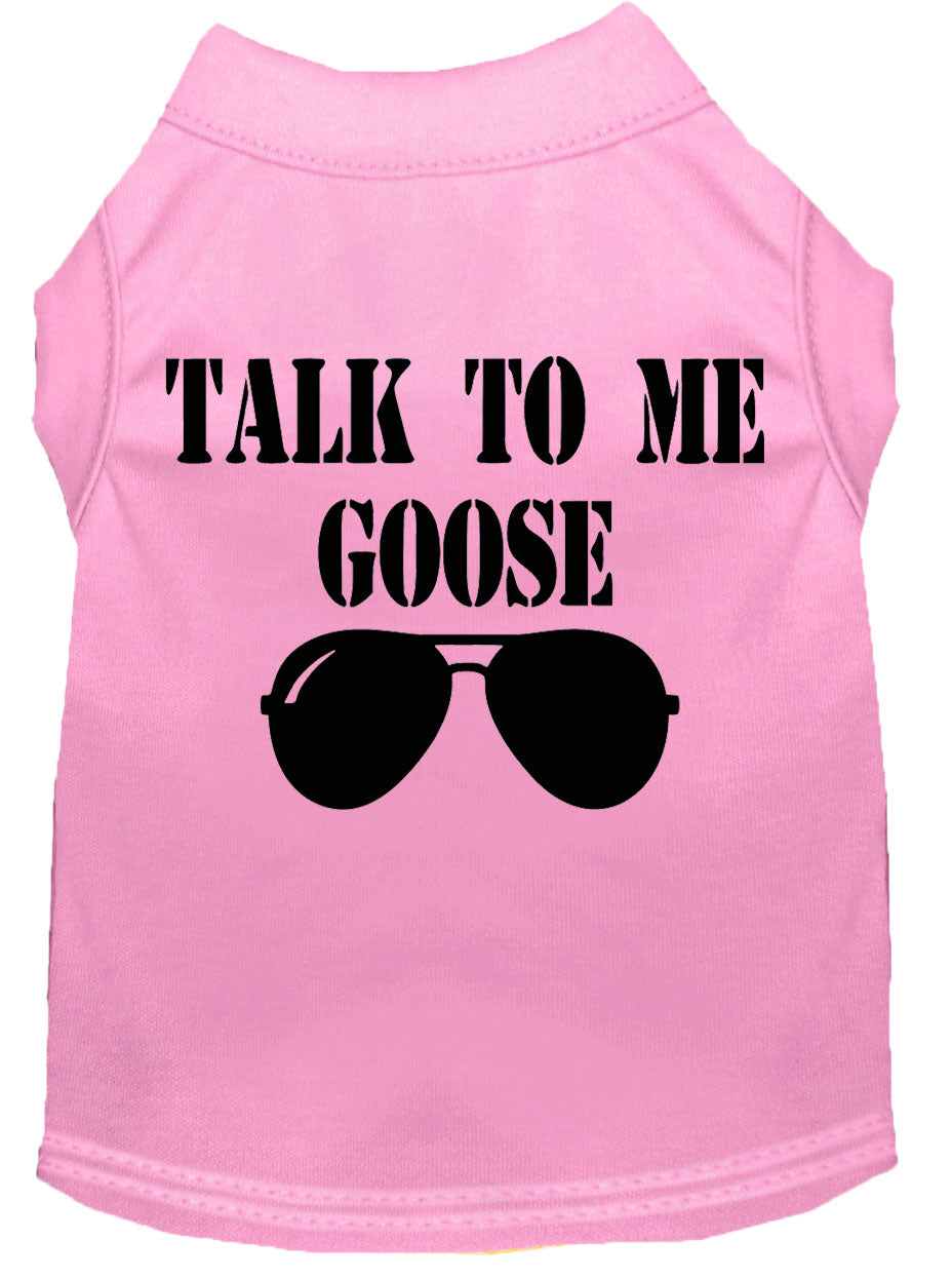 Pet Dog & Cat Shirt Screen Printed, "Talk To Me Goose"