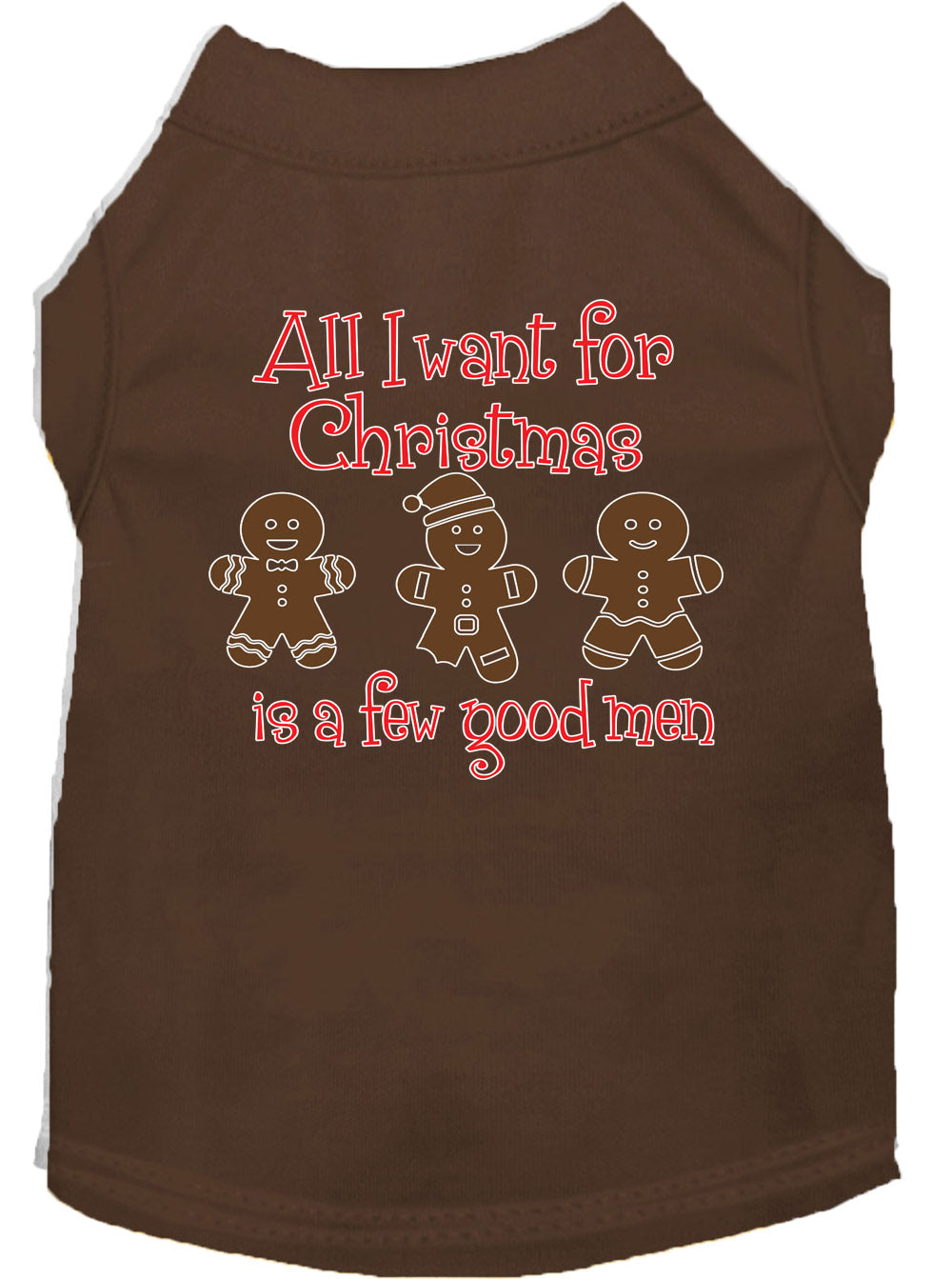 Christmas Pet Dog & Cat Shirt Screen Printed, "All I Want For Christmas Is A Few Good Men"