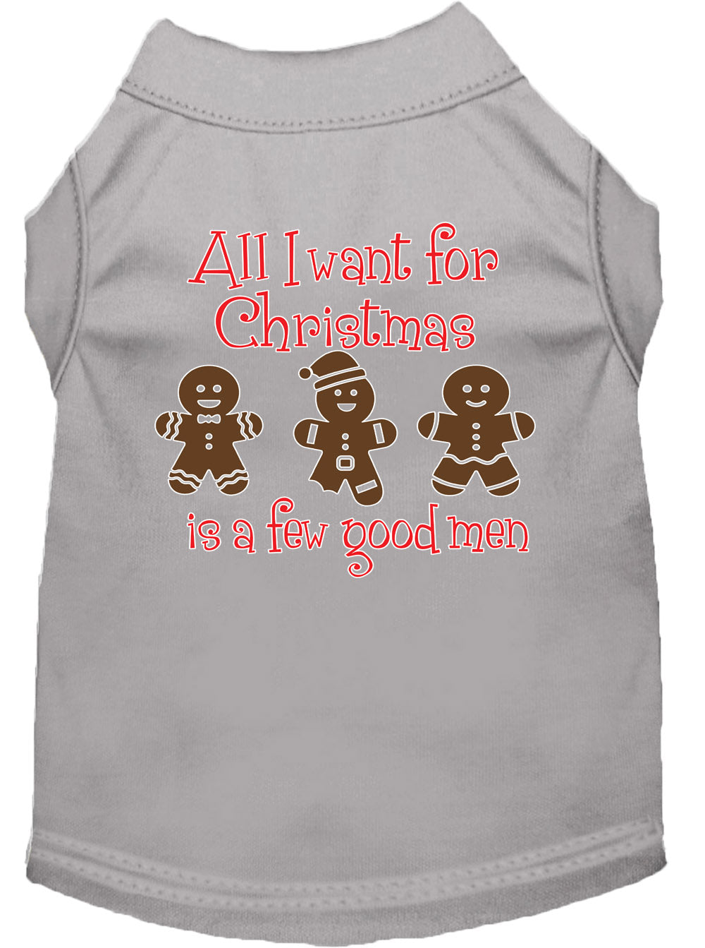 Christmas Pet Dog & Cat Shirt Screen Printed, "All I Want For Christmas Is A Few Good Men"