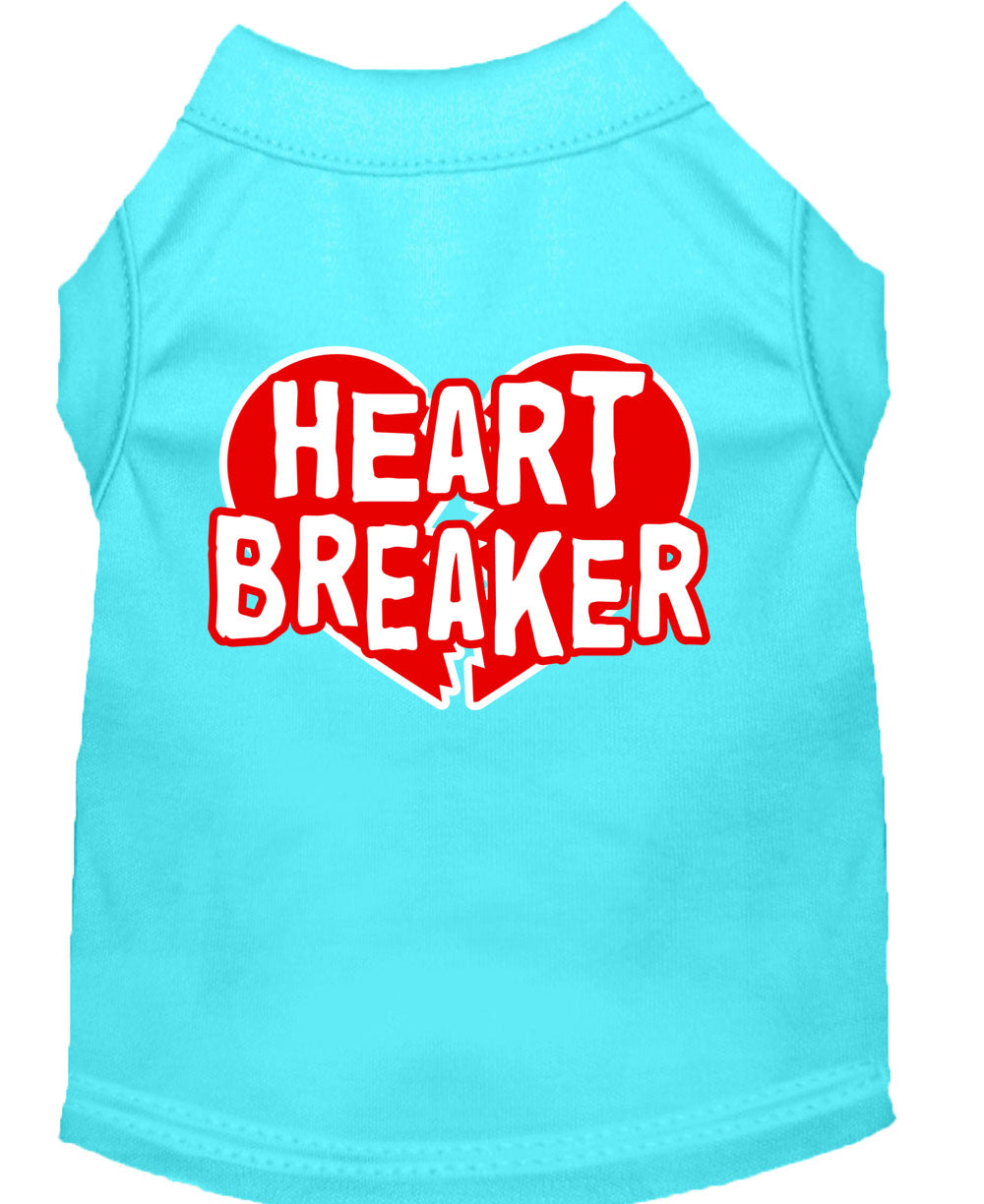 Camiseta para perros y gatos con serigrafía "Heart Breaker"