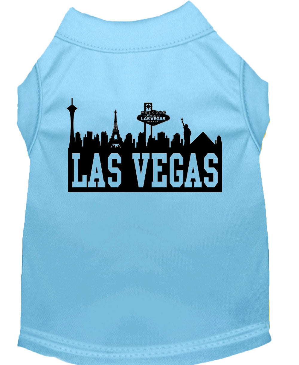 Pet Dog & Cat Shirt Screen Printed, "Las Vegas Skyline"