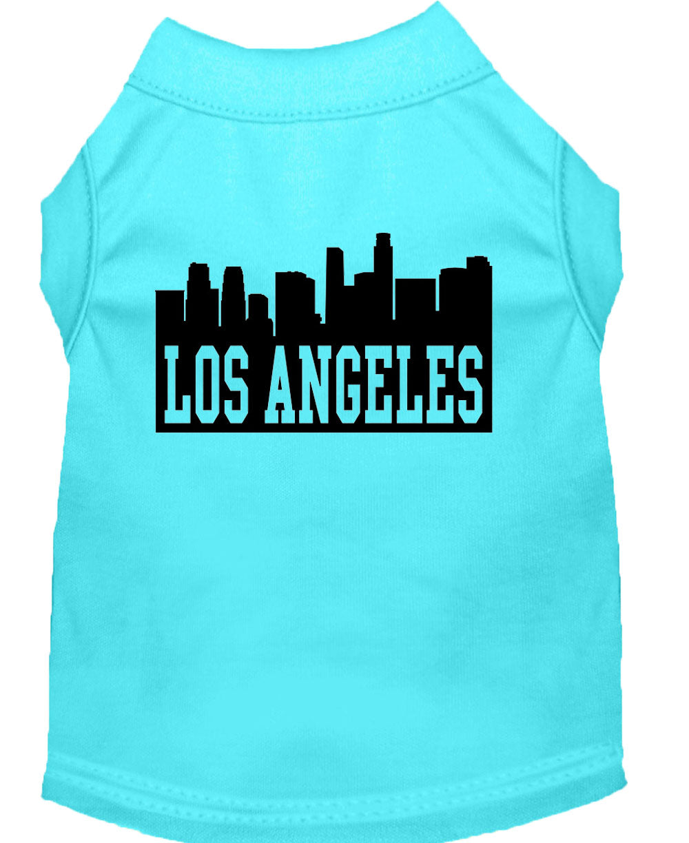 Pet Dog & Cat Shirt Screen Printed, "Los Angeles Skyline"