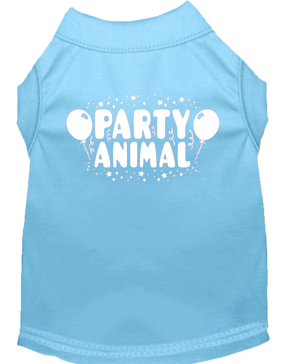 Camiseta para perros y gatos con serigrafía "Party Animal"