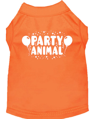 Camiseta para perros y gatos con serigrafía "Party Animal"