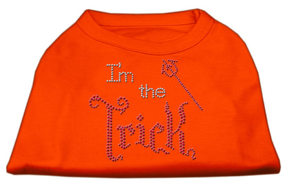 Halloween Pet Dog & Cat Shirt Rhinestone,"I'm the Trick"