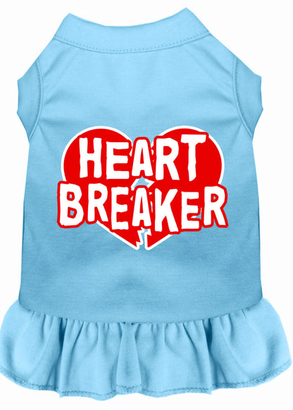 Vestido para perros y gatos con estampado serigrafiado "Heart Breaker"