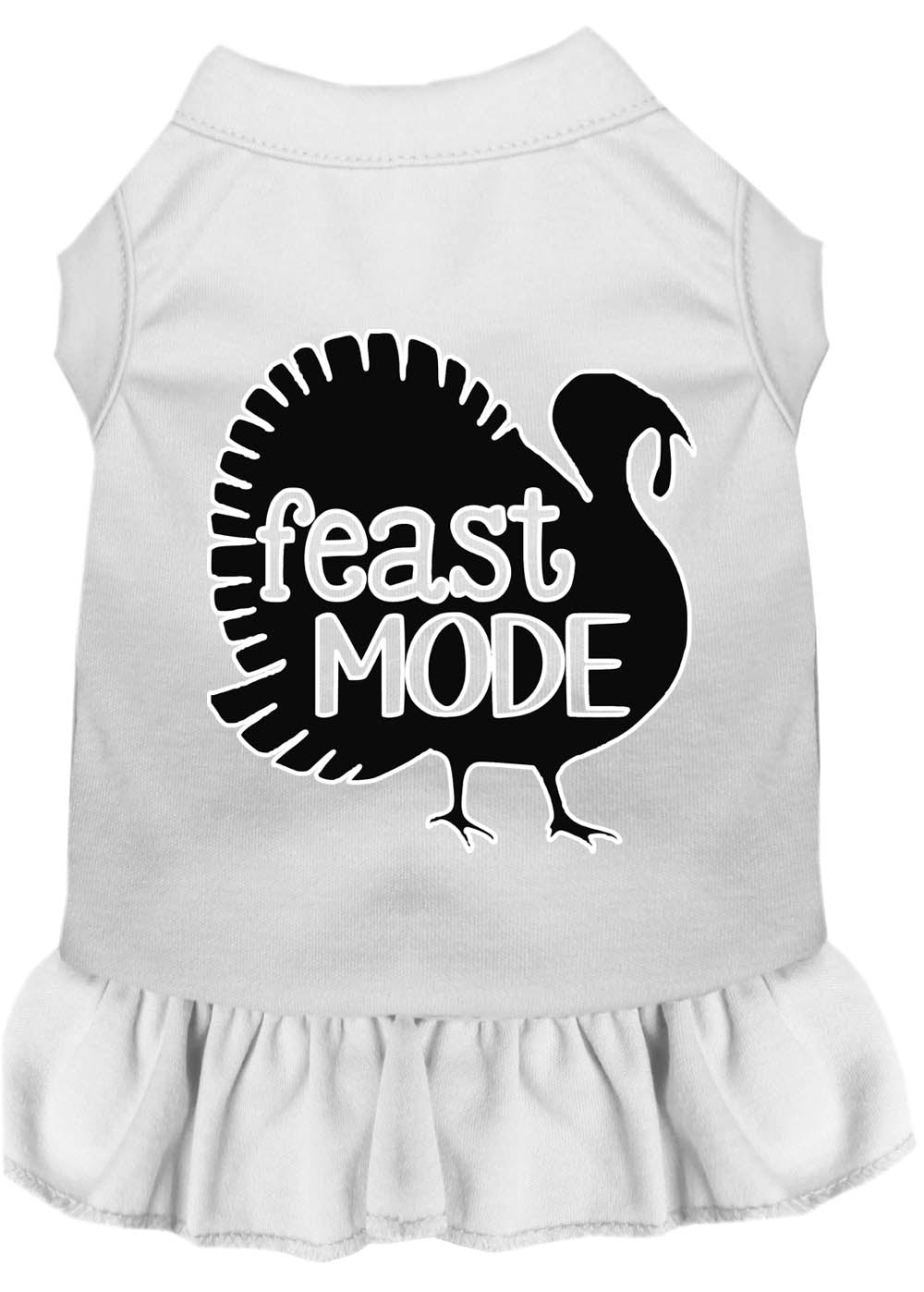 Vestido para perro y gato con estampado de Acción de Gracias, "Feast Mode"