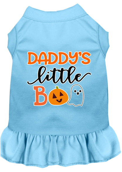 Halloween Pet Dog & Cat Dress Screen Printed, "Daddy's Little Boo"