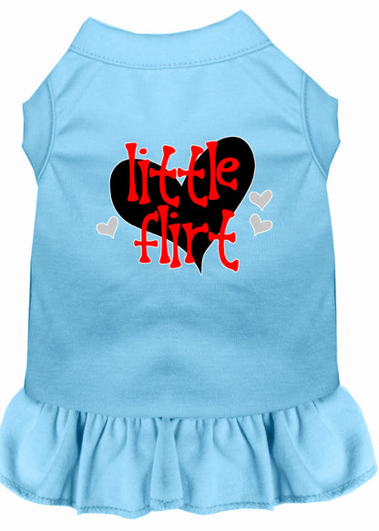 Dog Dress, Pet Dog & Cat Dress Screen Printed, "Little Flirt"