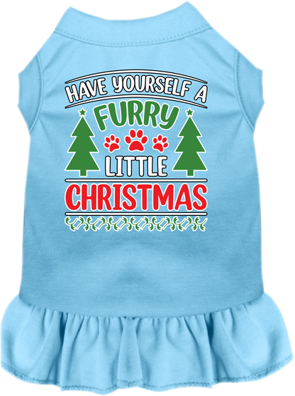 Christmas Pet, Dog and Cat Dress Screen Printed, "Have Yourself A Furry Little Christmas"