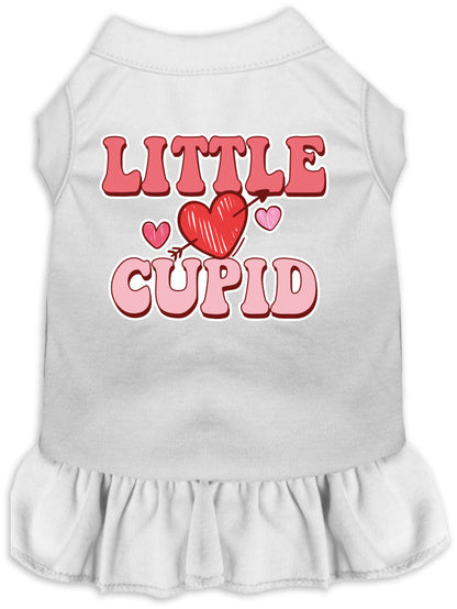 Pet Dog & Cat Screen Printed Dress "Little Cupid"