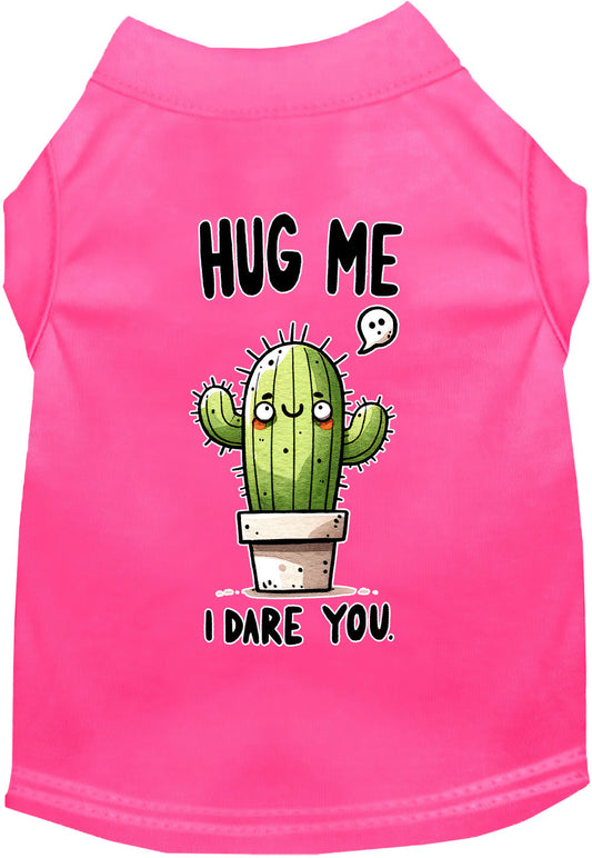 Dog Shirt for Pets "Hug Me, Dare You"