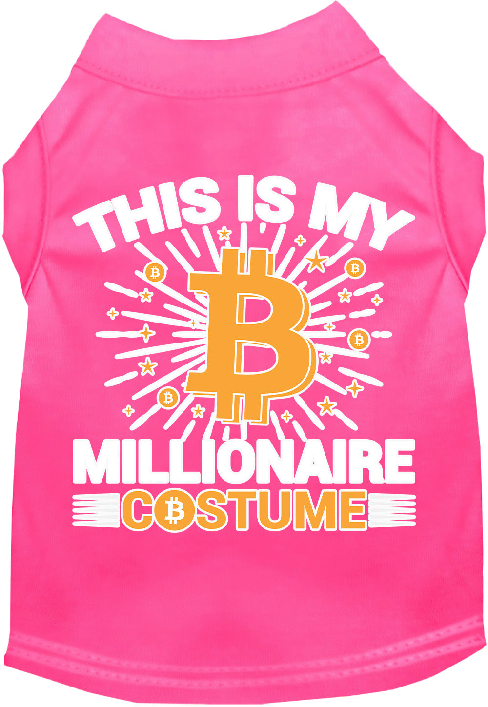 Funny Costume Cat or Dog Shirt for Pets "Bitcoin Bro Costume"
