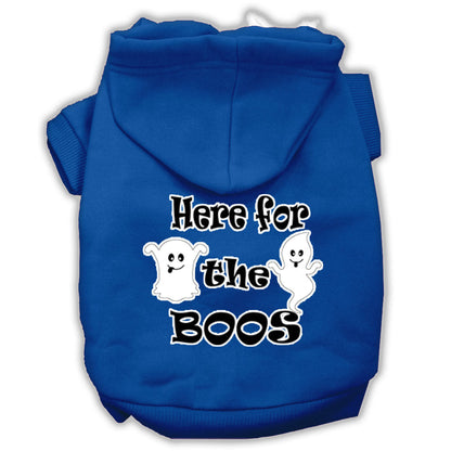 Halloween Pet, Dog & Cat Hoodie Screen Printed, "Here For The Boos"