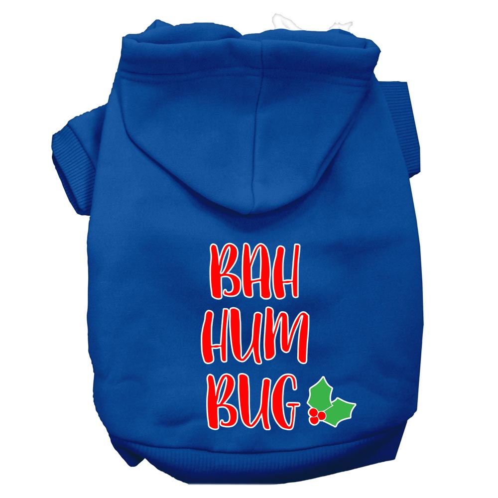 Christmas Pet Hoodie Screen Printed, "Bah Humbug"