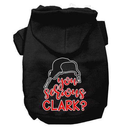 Christmas Pet Dog & Cat Hoodie Screen Printed, "You Serious Clark?"