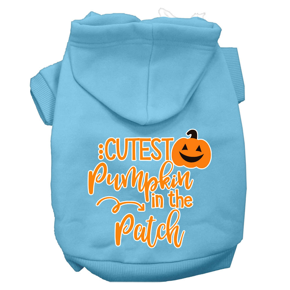 Sudadera con capucha para Halloween para mascotas, perros y gatos con serigrafía "La calabaza más linda del huerto"