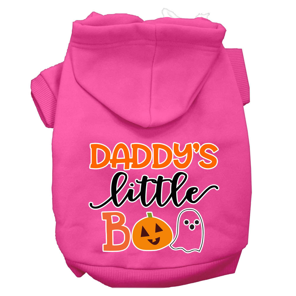 Halloween Pet, Dog & Cat Hoodie Screen Printed, "Daddy's Little Boo"