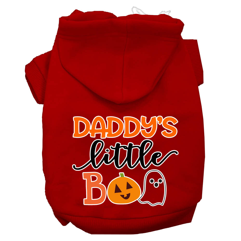 Halloween Pet, Dog & Cat Hoodie Screen Printed, "Daddy's Little Boo"