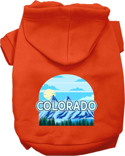 Pet Dog & Cat Screen Printed Hoodie for Medium to Large Pets (Sizes 2XL-6XL), "Colorado Trailblazer"