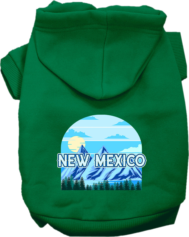 Pet Dog & Cat Screen Printed Hoodie for Small to Medium Pets (Sizes XS-XL), "New Mexico Trailblazer"