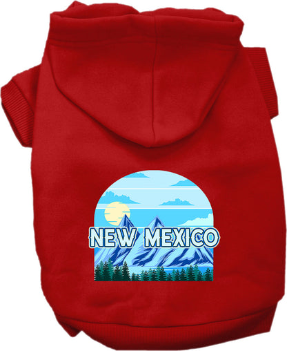 Pet Dog & Cat Screen Printed Hoodie for Small to Medium Pets (Sizes XS-XL), "New Mexico Trailblazer"