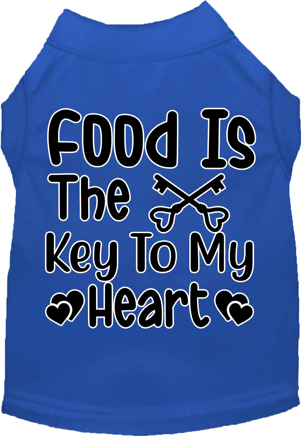 Fun Cat or Dog Shirt for Pets "Food is the Key"