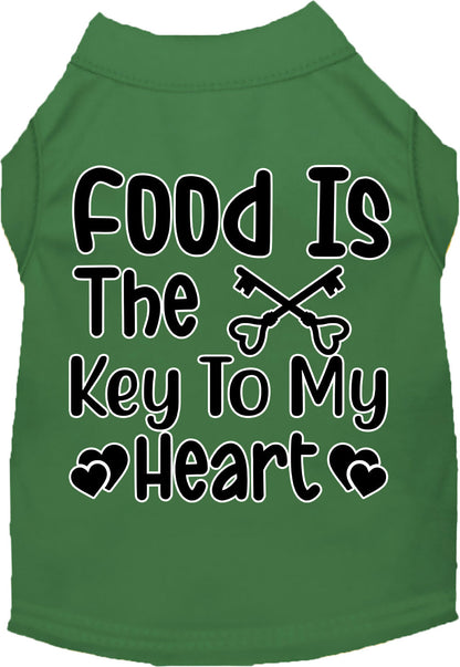 Fun Cat or Dog Shirt for Pets "Food is the Key"