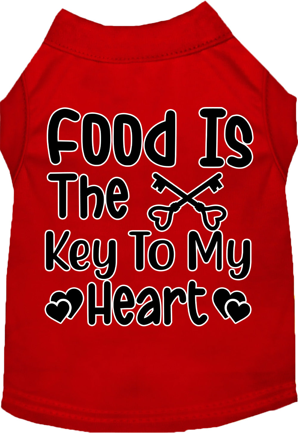 Fun Cat or Dog Shirt for Pets "Food is the Key"