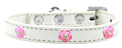 Collar de moda para perros, cachorros y mascotas, "Rosas rosadas brillantes"