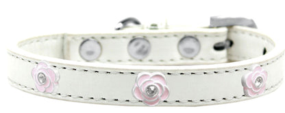 Dog, Puppy & Pet Widget Collar, "Light Pink Roses"