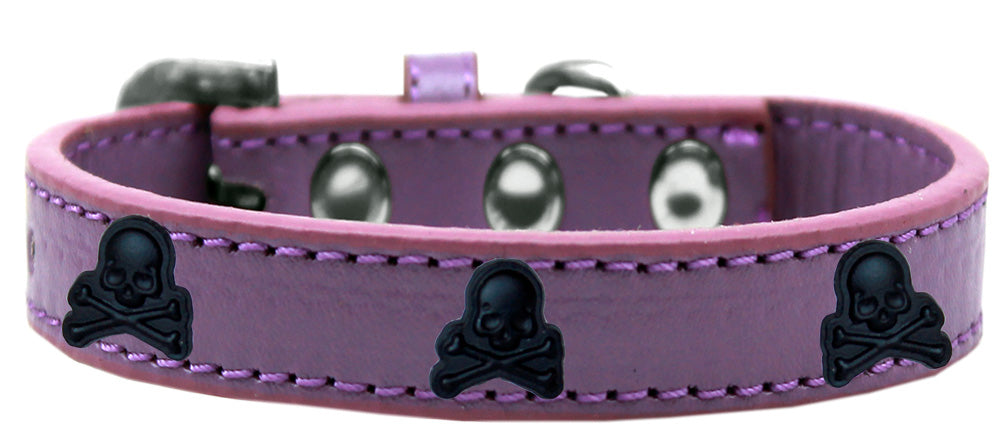 Collar de moda para perros, cachorros y mascotas, "Calaveras negras"