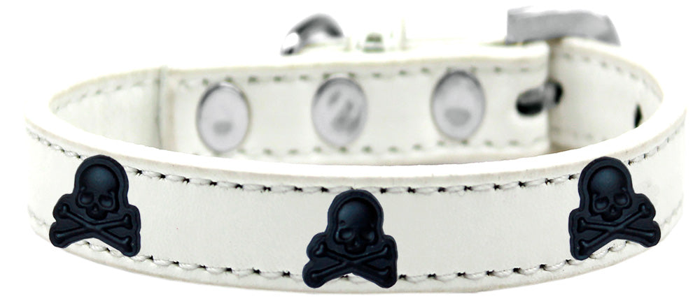 Collar de moda para perros, cachorros y mascotas, "Calaveras negras"