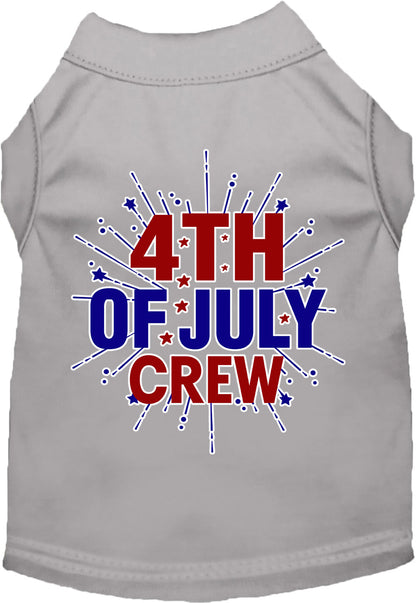 Patriotic Cat or Dog Shirt for Pets "Fireworks and 4th of July Crew"