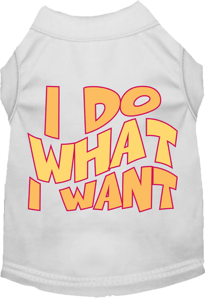 Adorable Cat or Dog Shirt for Pets "I Do What I Want"