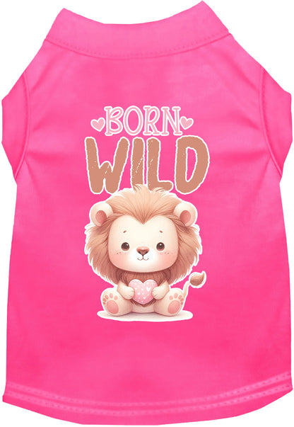Adorable Cat or Dog Shirt for Pets "Born Wild"