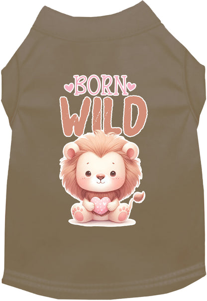 Adorable Cat or Dog Shirt for Pets "Born Wild"