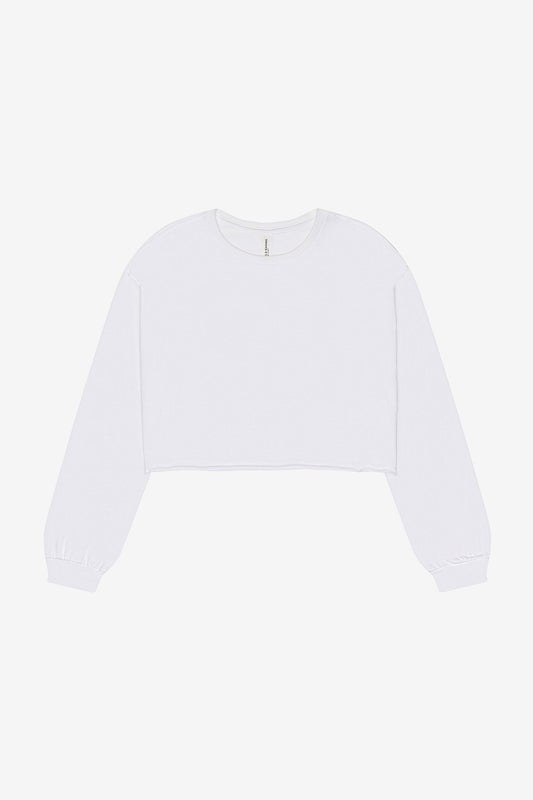Custom Women's Cropped Long-Sleeve Shirt