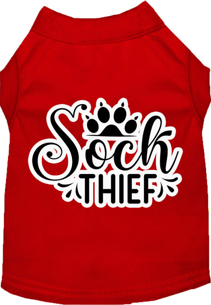 Fun Cat or Dog Shirt for Pets "Sock Thief"