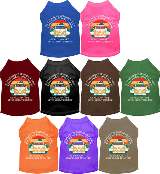 Cat or Dog Shirt for Pets "Stop Expecting Normal Vanlife"