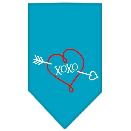 Pet and Dog Bandana Screen Printed, "XOXO"
