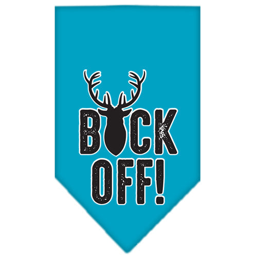 Pet and Dog Bandana Screen Printed, "Buck Off"