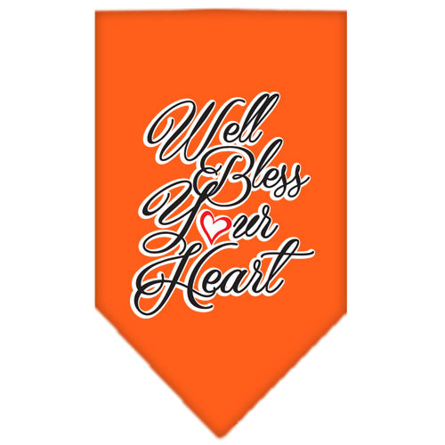 Pet and Dog Bandana Screen Printed, "Well Bless Your Heart"