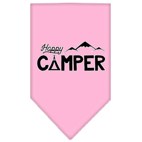 Pet and Dog Bandana Screen Printed, "Happy Camper"