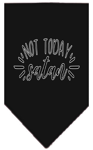 Pet and Dog Bandana Screen Printed, "Not Today Satan"