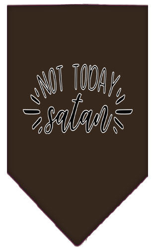 Pet and Dog Bandana Screen Printed, "Not Today Satan"