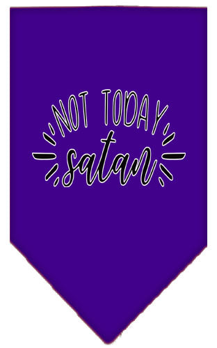 Pet and Dog Bandana Screen Printed, "Not Today Satan"
