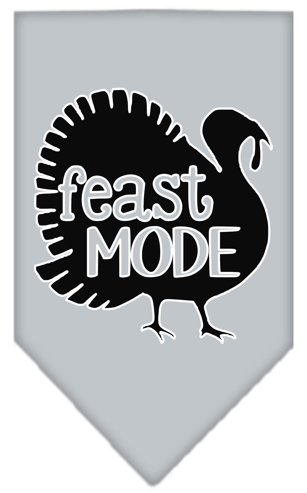 Pet and Dog Bandana Screen Printed, "Feast Mode"