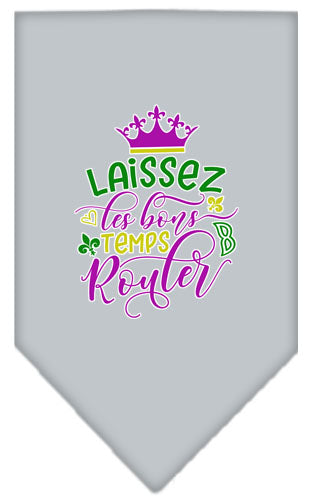 Pet and Dog Bandana Screen Printed, "Laissez Les Bons Temps Rouler"