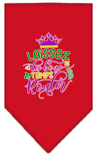 Pet and Dog Bandana Screen Printed, "Laissez Les Bons Temps Rouler"